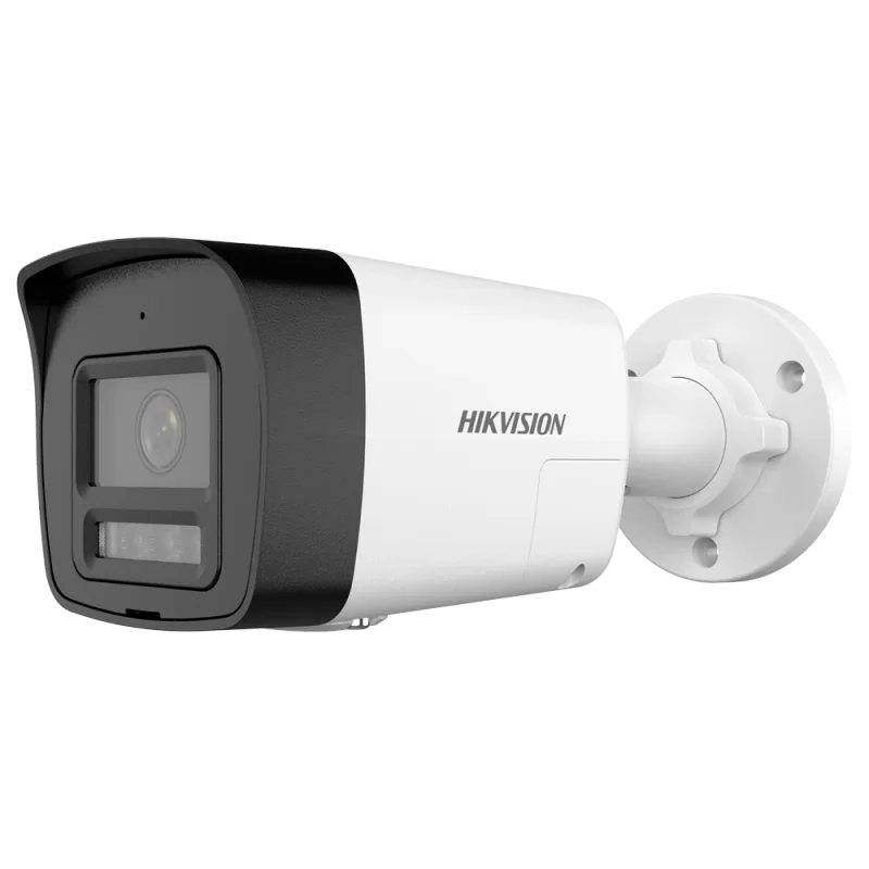 Cámara Bullet IP Hikvision gama Value - Resolución 2 MP (1920x1080) - Lente 2.8 mm | Micrófono y altavoz integrados -... - Alarm