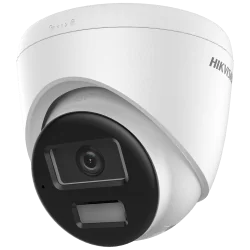 Cámara Turret IP Hikvision gama Value - Resolución 2 MP (1920x1080) - Lente 2.8 mm - Luz híbrida 30 m | Sirena y flas... - Alarm