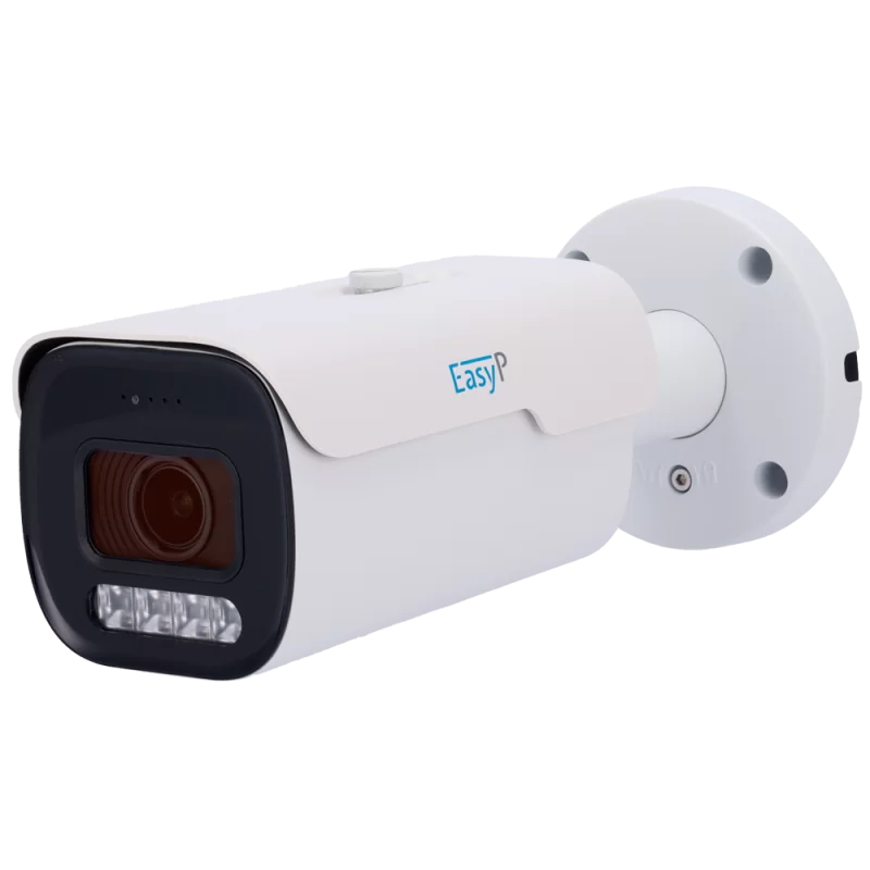 Cámara Bullet IP AI EASY-P - 4MP | Lente Motorizada 2.7~13.5 mm - IR 40 m | Mic - Compatibilidad total con Uniview y ... - Alarm