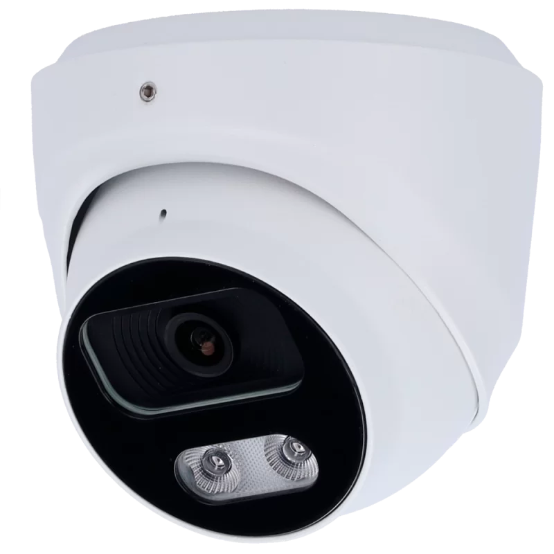 Cámara Turret IP AI EASY-P - 4MP | Lente 2.8 mm - IR 25 m | Mic - Compatibilidad total con Uniview y Hikvision - Sopo... - Alarm
