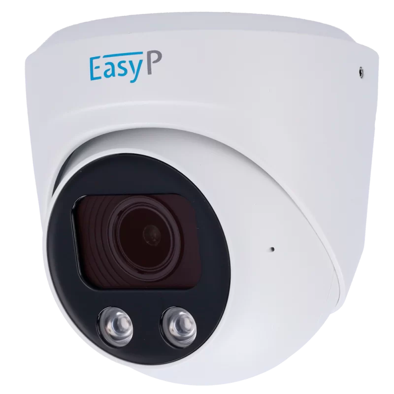 Cámara Turret IP AI EASY-P - 4MP | Lente Motorizada 2.7~13.5 mm - IR 25 m | Mic - Compatibilidad total con Uniview y ... - Alarm