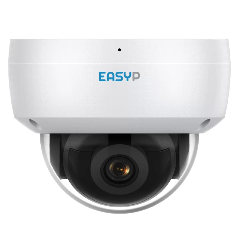 Cámara Domo IP AI EASY-P - 8MP | Lente 2.8 mm - IR 30 m | Mic - Compatibilidad total con Uniview y Hikvision - Soport... - Alarm