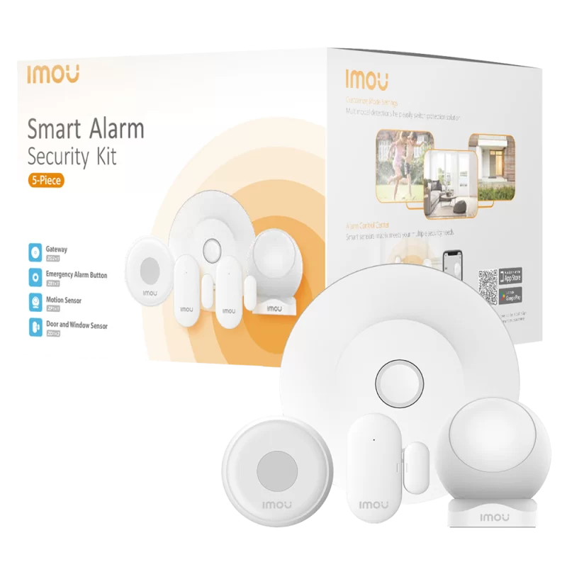 Imou kit de alarma domótico Inalámbrico - Concentrador de Alarma domótica - Zigbee 3.0 / WiFi 2.4 GHz - Gestiona desd... - Alarm