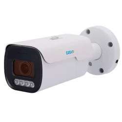 Cámara Bullet IP AI EASY-P - 8MP | Lente Motorizada 2.7~13.5 mm - IR 50 m | Luz blanca 40 m | Mic - Compatibilidad to... - Alarm