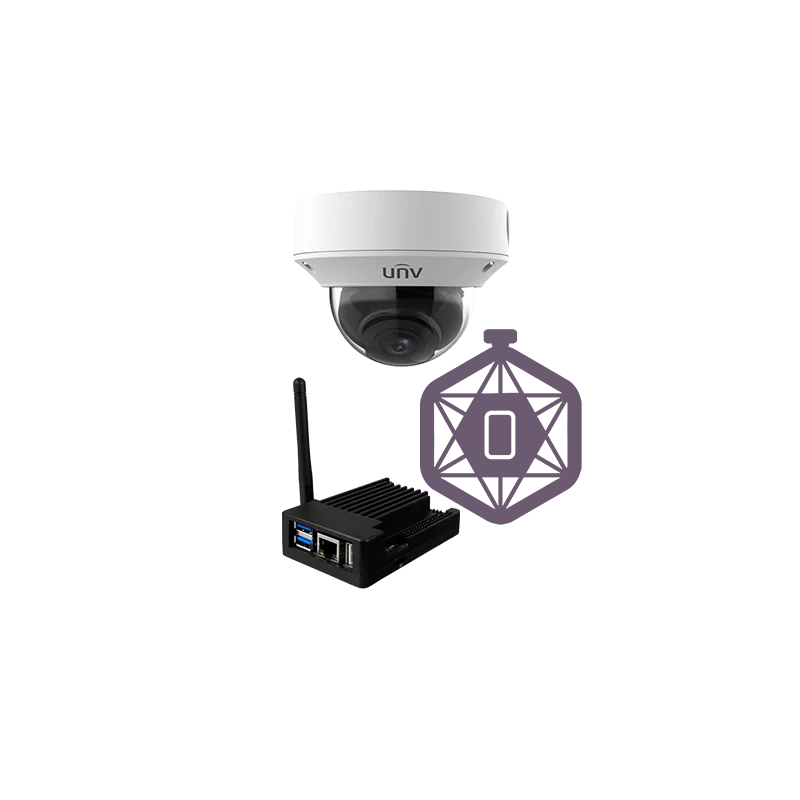 Kit para Control de aforo LITE - Cámara Uniview UV-IPCOUNT-Z-4 - PC con software SF-SW-COUNT-LITE (Instalado) - Vista... - Alarm