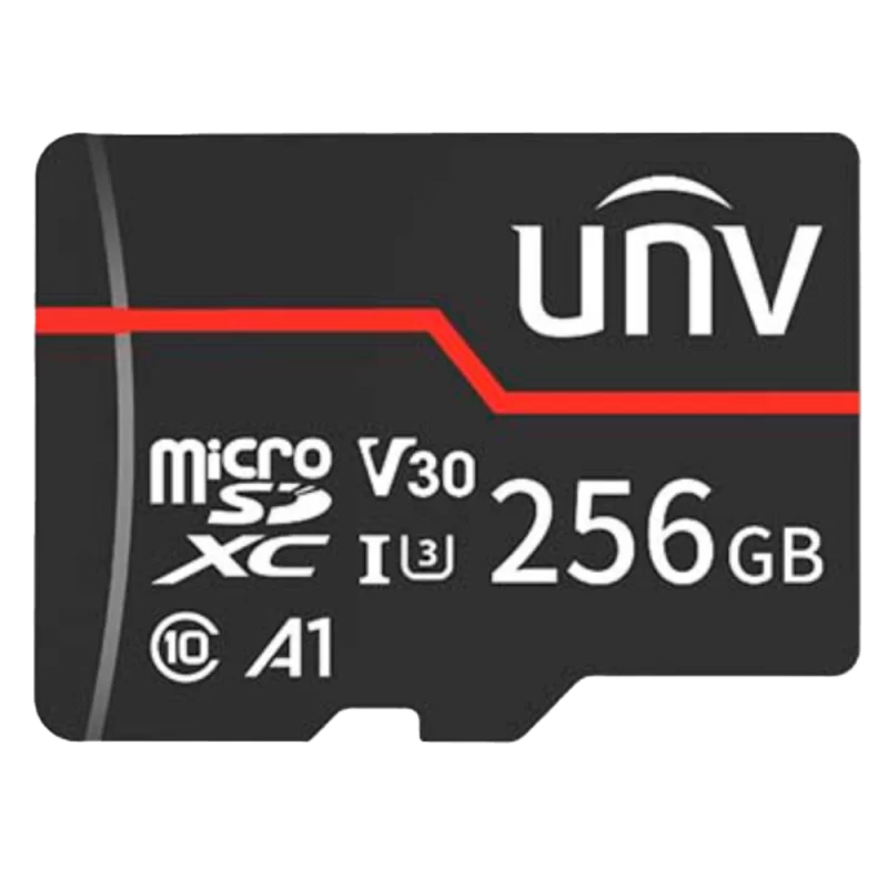 Tarjeta de memoria Uniview - microSD | Capacidad 256 GB - Clase 10 | Velocidad escritura 70 MB/s - Hasta 3.000 ciclo... - Alarm