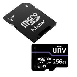 Tarjeta de memoria con adaptador Uniview - microSD | Capacidad 256 GB - Clase 10 | Velocidad escritura 71 MB/s - Hast... - Alarm