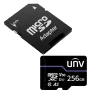 Tarjeta de memoria con adaptador Uniview - microSD | Capacidad 256 GB - Clase 10 | Velocidad escritura 71 MB/s - Hast... - Alarm
