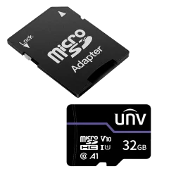 Tarjeta de memoria con adaptador Uniview - microSD | Capacidad 32 GB - Clase 10 | Velocidad escritura 71 MB/s - Hasta... - Alarm
