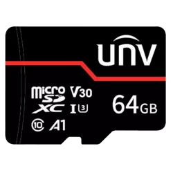 Tarjeta de memoria Uniview - microSD | Capacidad 64 GB - Clase 10 | Velocidad escritura 70 MB/s - Hasta 3.000 ciclos... - Alarm
