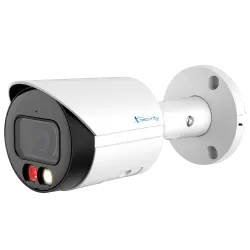 X-Security Cámara IP Bullet - 2 Megapíxel (1920x1080) - Lente fija 2.8mm - WDR 120dB | Dual Light(IR 30m y Luz Blanc... - Alarm