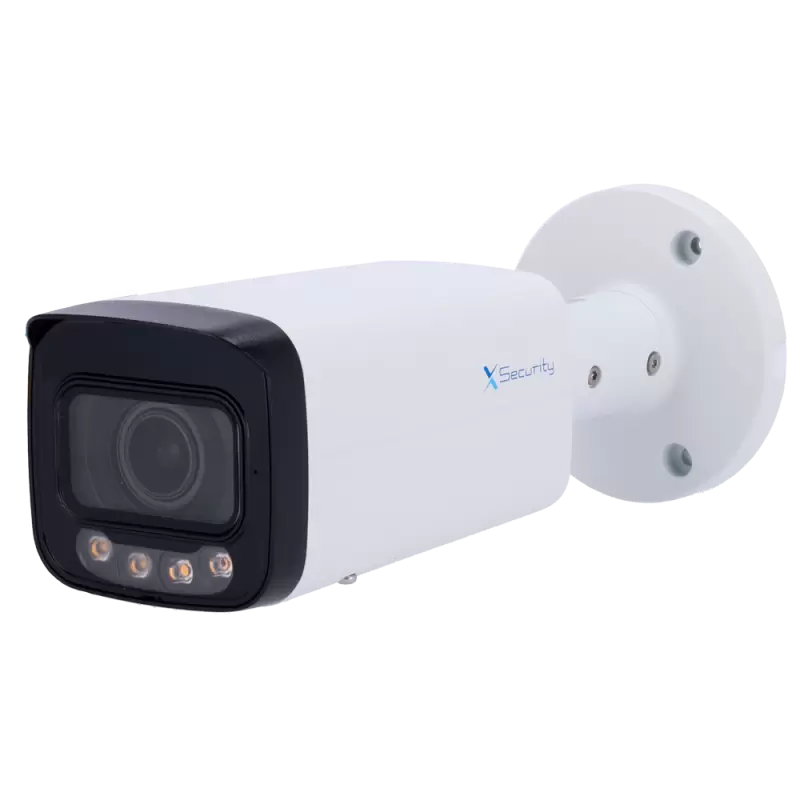 X-Security Cámara IP Bullet - 6 Megapíxel (3288x1850) - Lente fija 2.8mm - WDR 120dB | Dual Light(IR 30m y Luz Blanc... - Alarm
