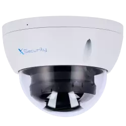 X-Security Cámara IP Dome - 8 Megapíxel (3840×2160) - Lente fija 2.8mm - WDR 120dB | Dual Light(IR 30m y Luz Blanca ... - Alarm