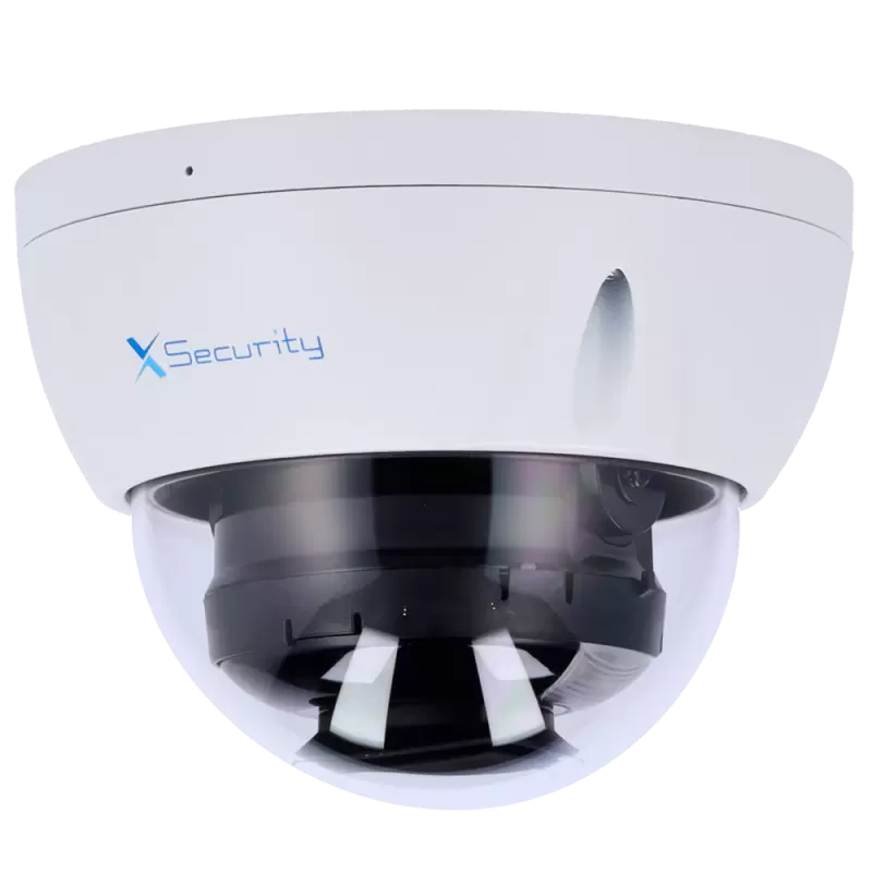 X-Security Cámara IP Dome - 8 Megapíxel (3840×2160) - Lente fija 2.8mm - WDR 120dB | Dual Light(IR 30m y Luz Blanca ... - Alarm