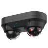 X-Security Cámara IP Domo dual - 2x 4 Megapíxel (2560x1440) - 2x Lente fija 2.8mm - WDR 120dB | Dual Light(IR 30m y ... - Alarm