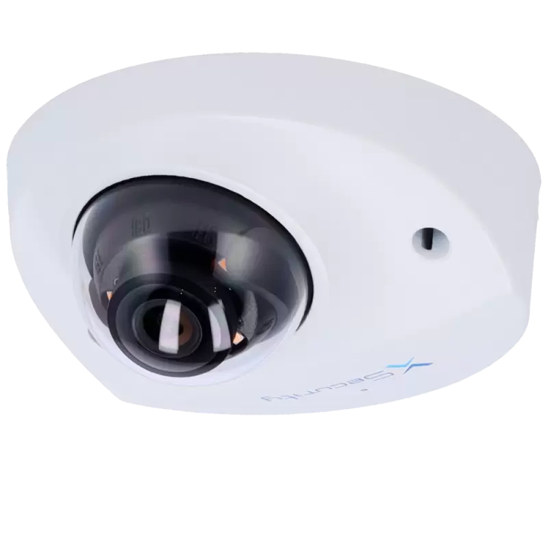 X-Security Cámara IP Mini Domo - 4 Megapíxel (2688x1520) - Lente fija 2.8mm - WDR 120dB | Dual Light(IR 30m y Luz B... - Alarm