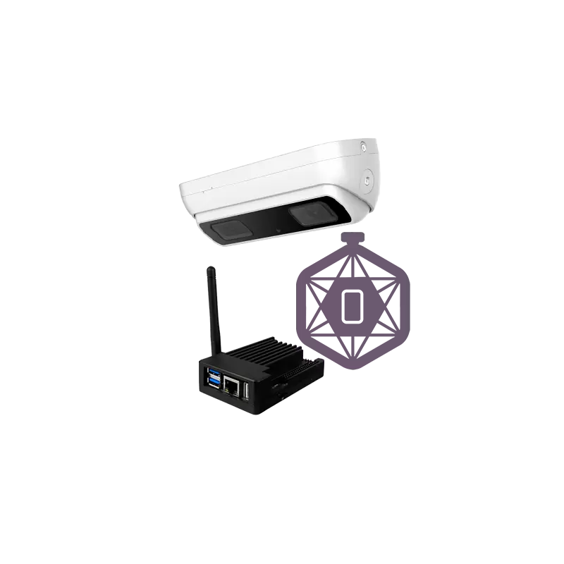 Safire Kit para Control de aforo Multi-Estancia - Cámara IPCOUNT-3D-EXT-0280 para exterior - PC con software Safire L... - Alarm