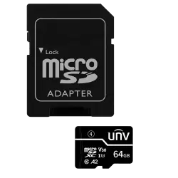 Tarjeta de memoria con adaptador Uniview - microSD | Capacidad 64 GB - Clase 10 | Velocidad escritura 35 MB/s - Hasta... - Alarm