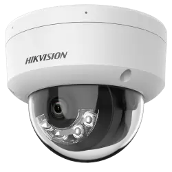 Cámara Domo IP Hikvision gama VALUE - Resolución 2 Mpx (1920x1080) - Lente 2.8 mm - Luz híbrida alcance 30 m - Detecc... - Alarm
