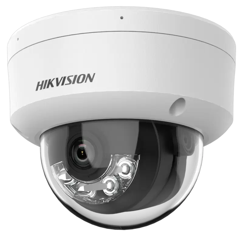 Cámara Domo IP Hikvision gama VALUE - Resolución 2 Mpx (1920x1080) - Lente 2.8 mm - Luz híbrida alcance 30 m - Detecc... - Alarm