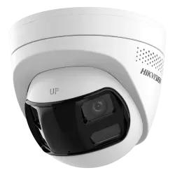 Cámara Turret IP Hikvision gama Value - Resolución 6 MP (3200x1800) - Lente dual 2.8 mm visión panorámica - Luz híbri... - Alarm