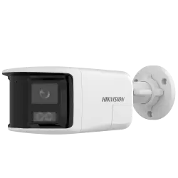 Cámara Bullet IP gama Value - Resolución 6 Mpx (3632x1632) - Lente dual 2.8 mm visión panorámica - Luz híbrida alcanc... - Alarm