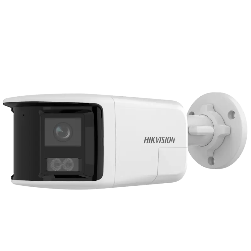 Cámara Bullet IP gama Value - Resolución 6 Mpx (3632x1632) - Lente dual 2.8 mm visión panorámica - Luz híbrida alcanc... - Alarm