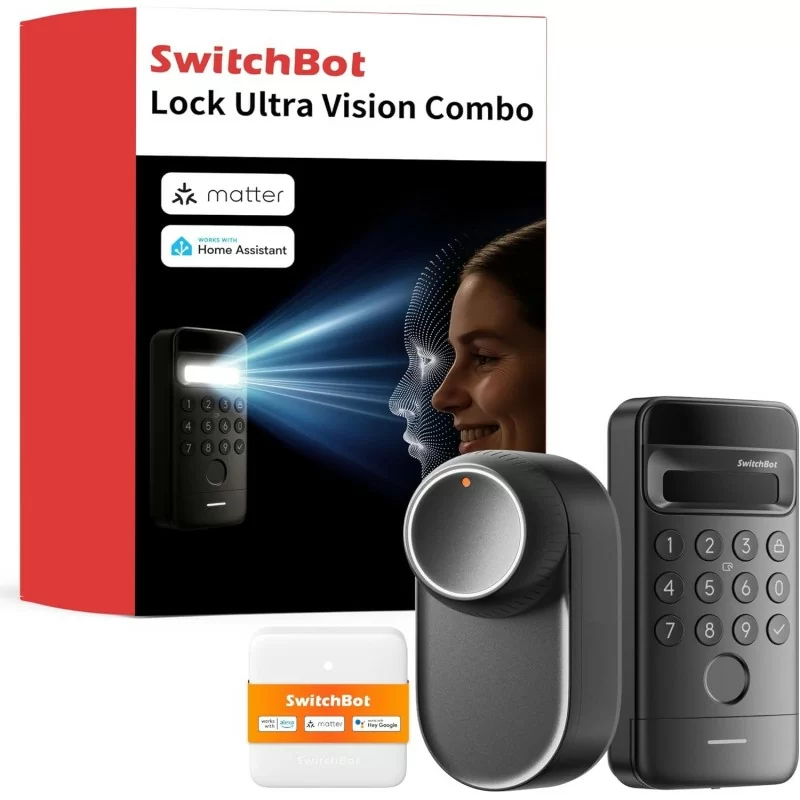 Cerradura Wifi SwitchBot Lock Ultra Vision Combo - AlarmSystems.Shop