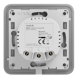 Ajax LightSwitch LightCore Doppio interruttore a 2 gang