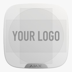 Ajax Brandplate Customizable Faceplate for StreetSiren Exterior Pack 10u
