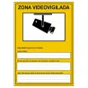 Affiche PVC RGPD vidéosurveillance zone A5 - AlarmSystems.Shop