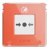 Ajax Pulsante Antincendio Punto di Chiamata Manuale Senza Fili Rosso - AlarmSystems.Shop