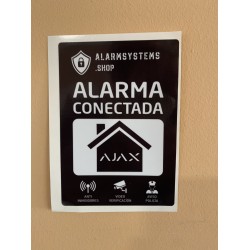 Cartel adhesivo alarma conectada AlarmSystems A6