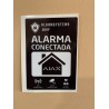 AlarmSystems A6 connected alarm adhesive sign