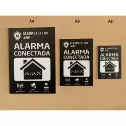 PVC-Schild vernetzter Alarm Alarmsysteme A6