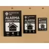 Cartel pvc alarma conectada AlarmSystems A6