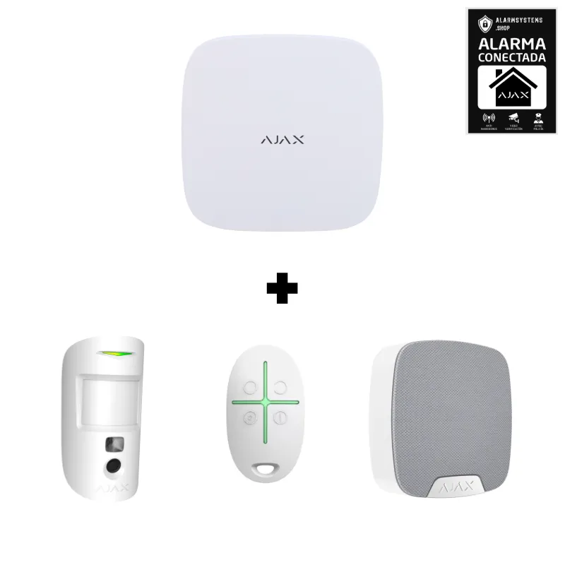 Kit d’alarme ajax de base sans frais mensuels - AlarmSystems.Shop