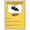 Cartel zona videovigilancia RGPD Personalizado - AlarmSystems.Shop