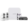 Ajax 8ch NVR Videoüberwachungskit + 4x Revolver mit 4 Mpx Safire + PoE Switch + HD 1Tb