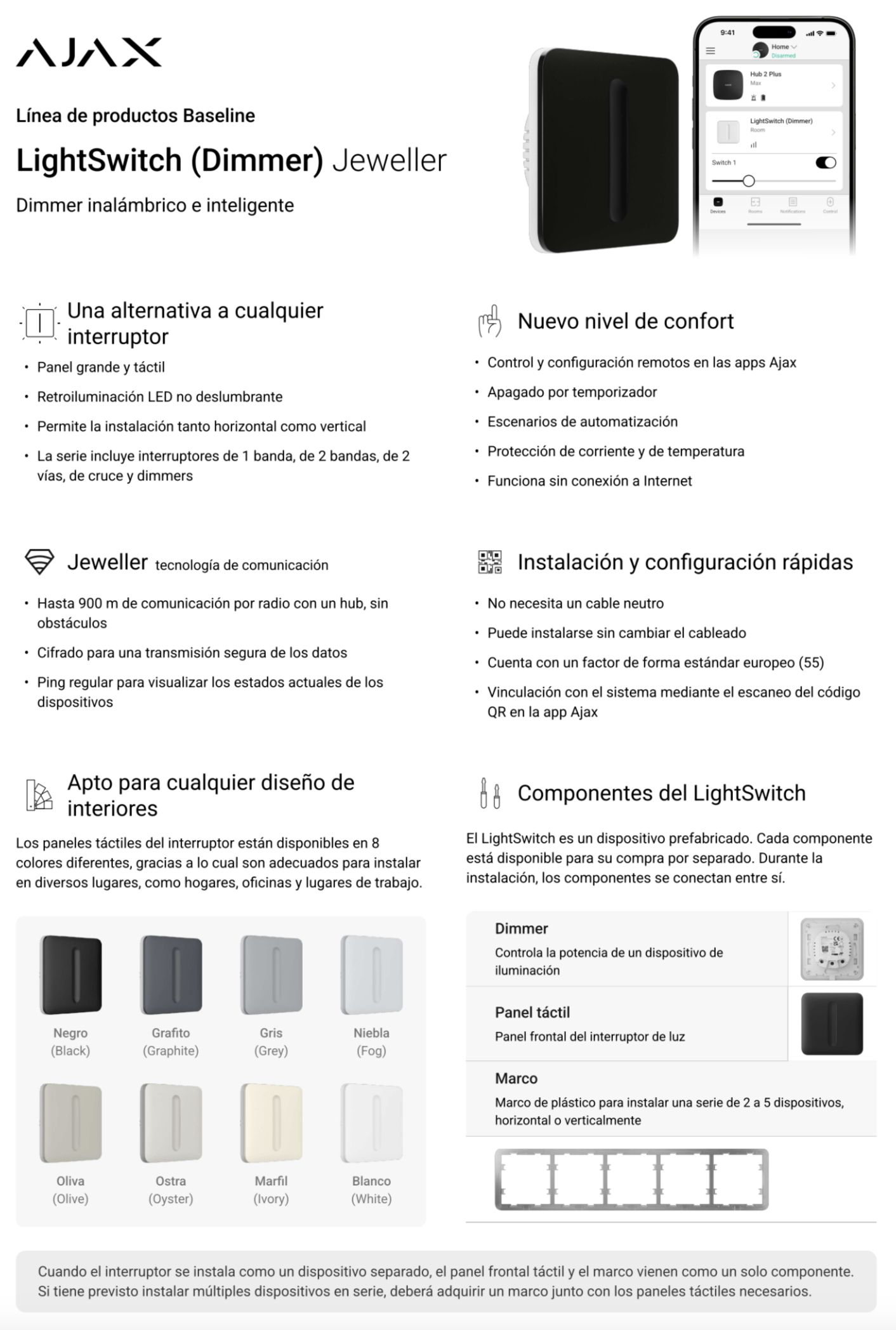 ajax LightSwitch (Dimmer)